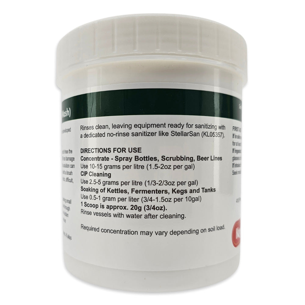 StellarClean container with label on a white background side 3.