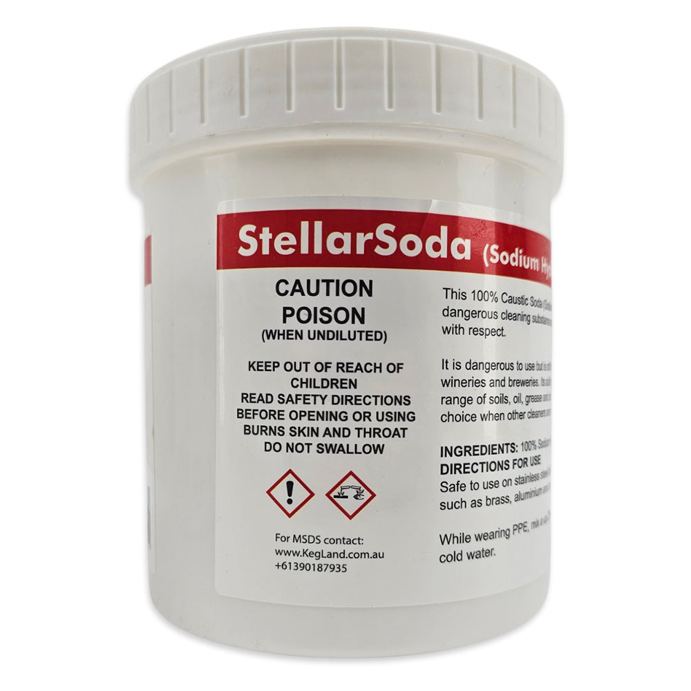 StellarSoda Side 1 of 1kg Tub. for MSDS Contact www.kegland.com.au +6190187935