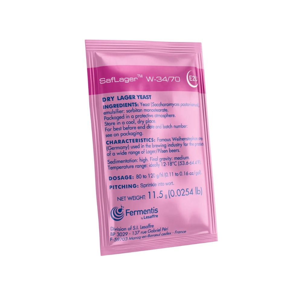 Fermentis SafLager W-34/70 Yeast x 11.5g - KegLand