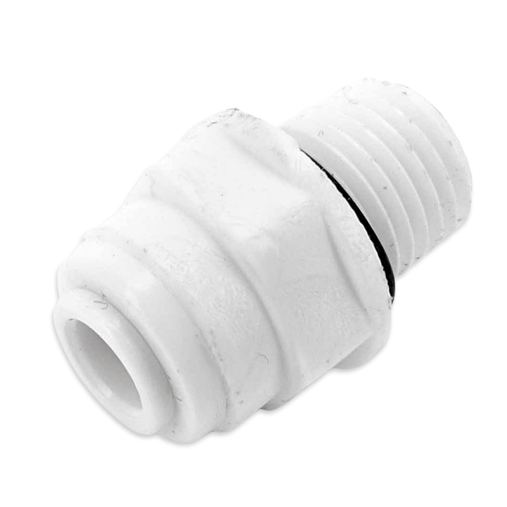 This fitting is typically used on mains water pressure and will adapt to many of the water filters sold commercially.