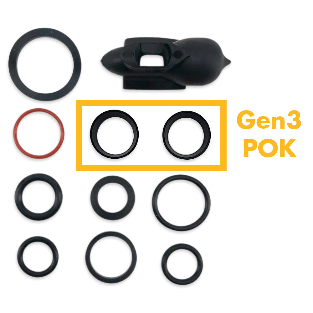 These o-rings and washers suit all NukaTap SS models, and Generation 1 NukaTap FC models.