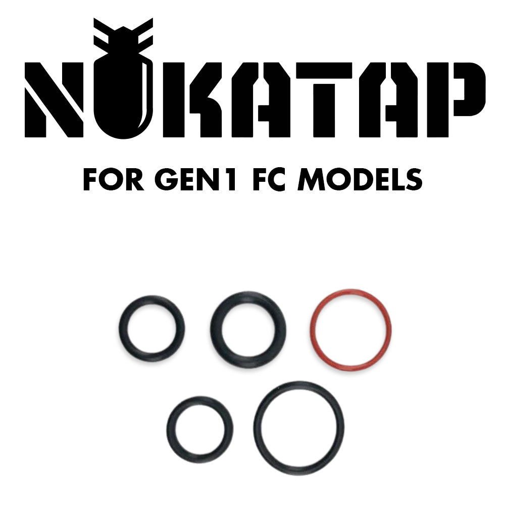 These o-rings and washers suit all NukaTap SS models, and Generation 1 NukaTap FC models.