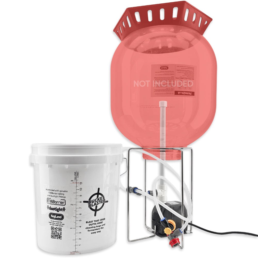 This unit comes with a 15L bucket which doubles as a storage container when you are not using the system