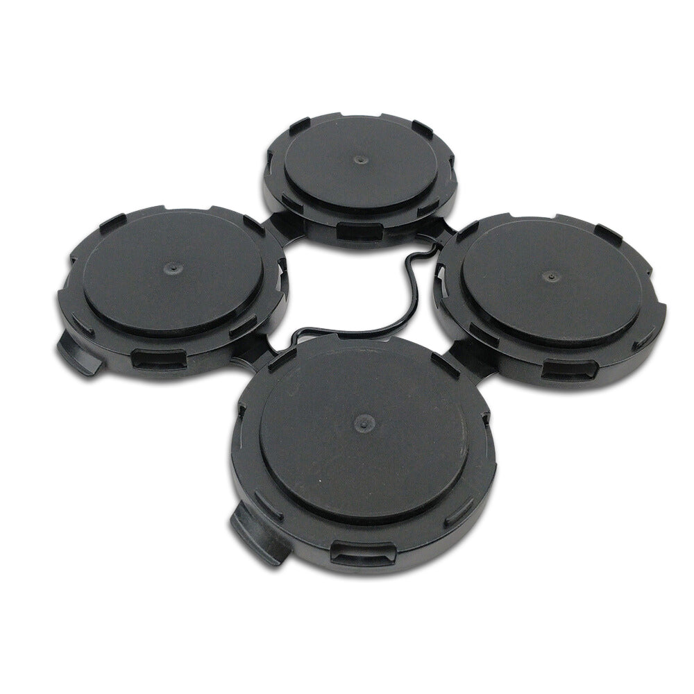 Bulk Quantity (3000) of 4 pack Can Carrier Holders, plain black and unbranded.