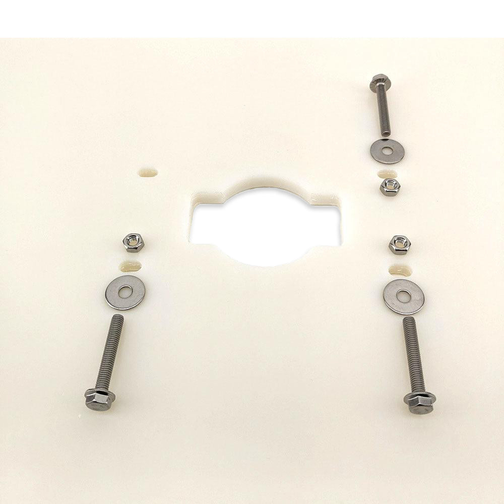 Close up of Mounting holes.