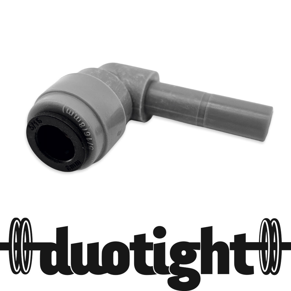 The perfect fitting for bending around tight corners, the 8mm duotight elbow uses two o-rings for superior performance and reliability.