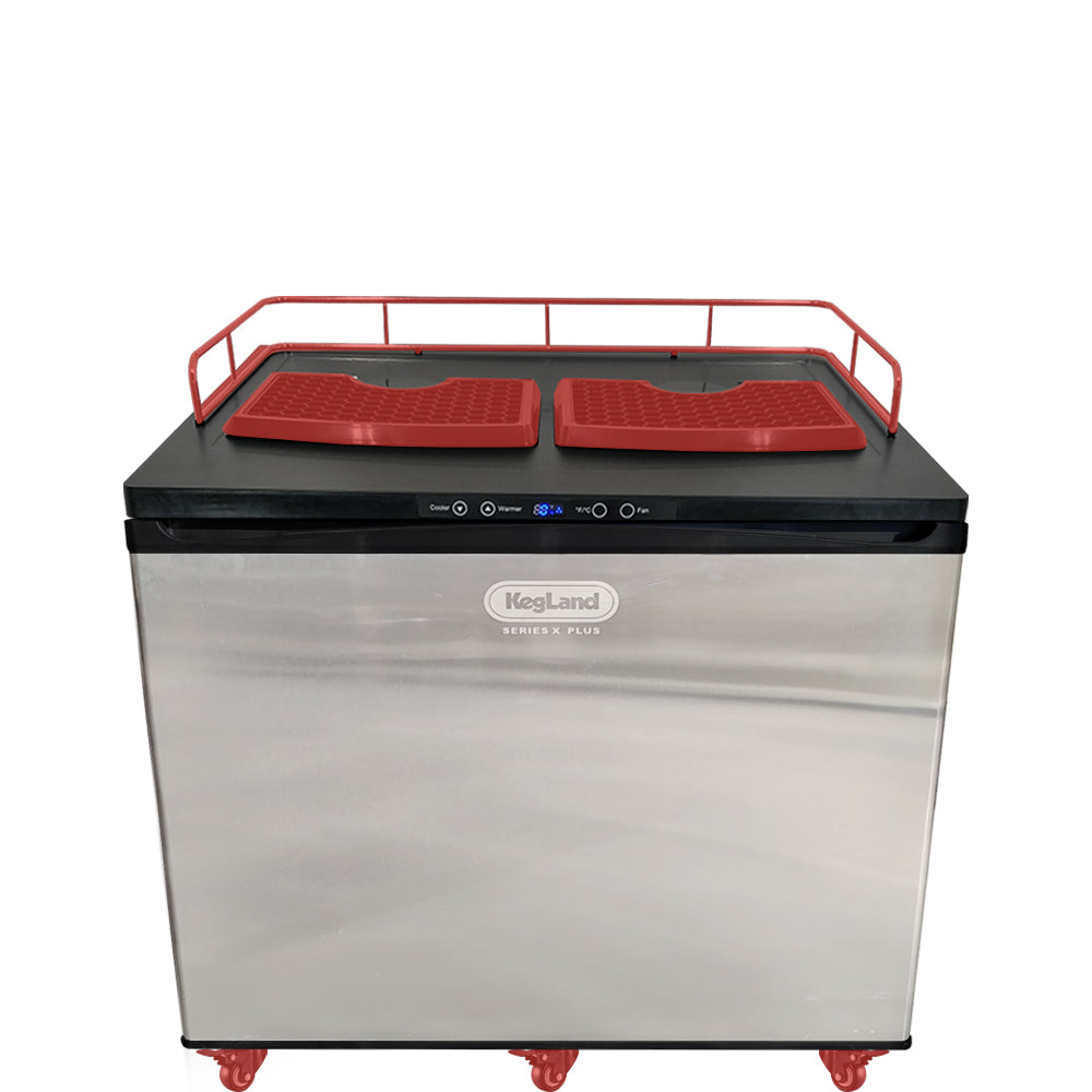 Fits 8 x 19L home brew kegs or 2 x 50L kegs. Forget about building a keezer. This gives you huge keg capacity at a low price point. Purpose built keg fridge.