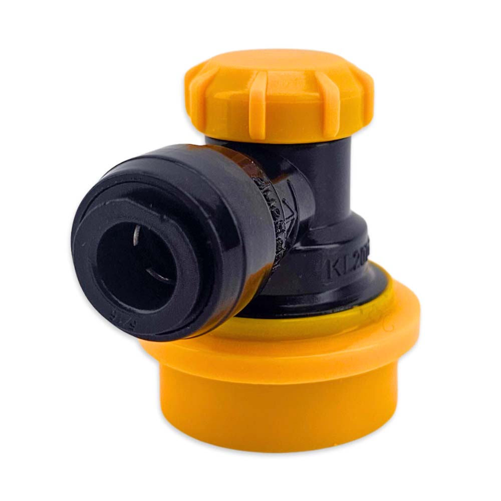duotight 8mm (5/16) x Ball Lock Disconnect - (Black + Yellow Liquid)