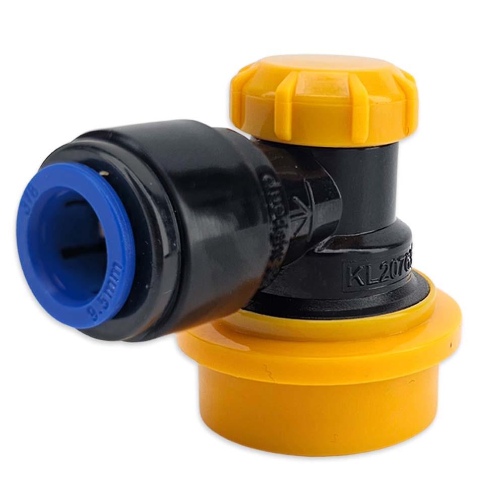 duotight 9.5mm (3/8) x Ball Lock Disconnect - (Black + Yellow Liquid)