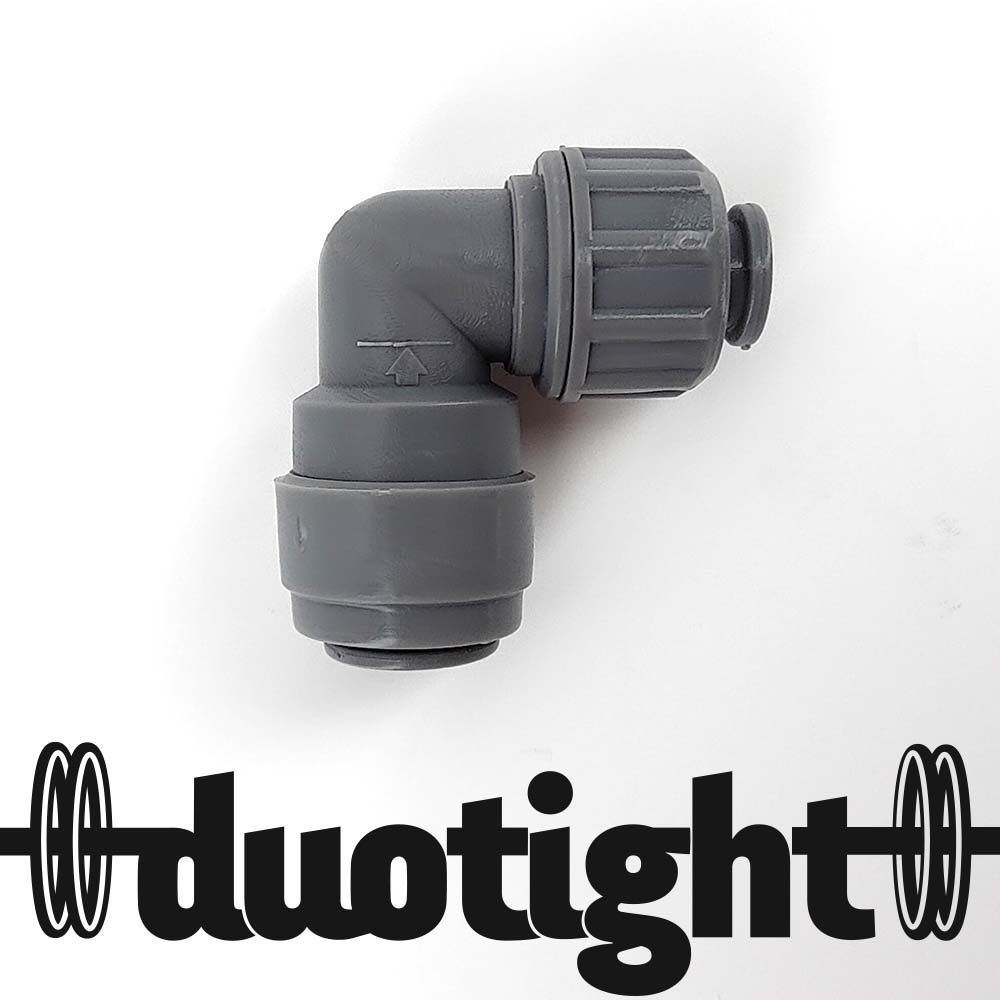 6.35mm screwlock x 8mm push in fitting with duotight logo