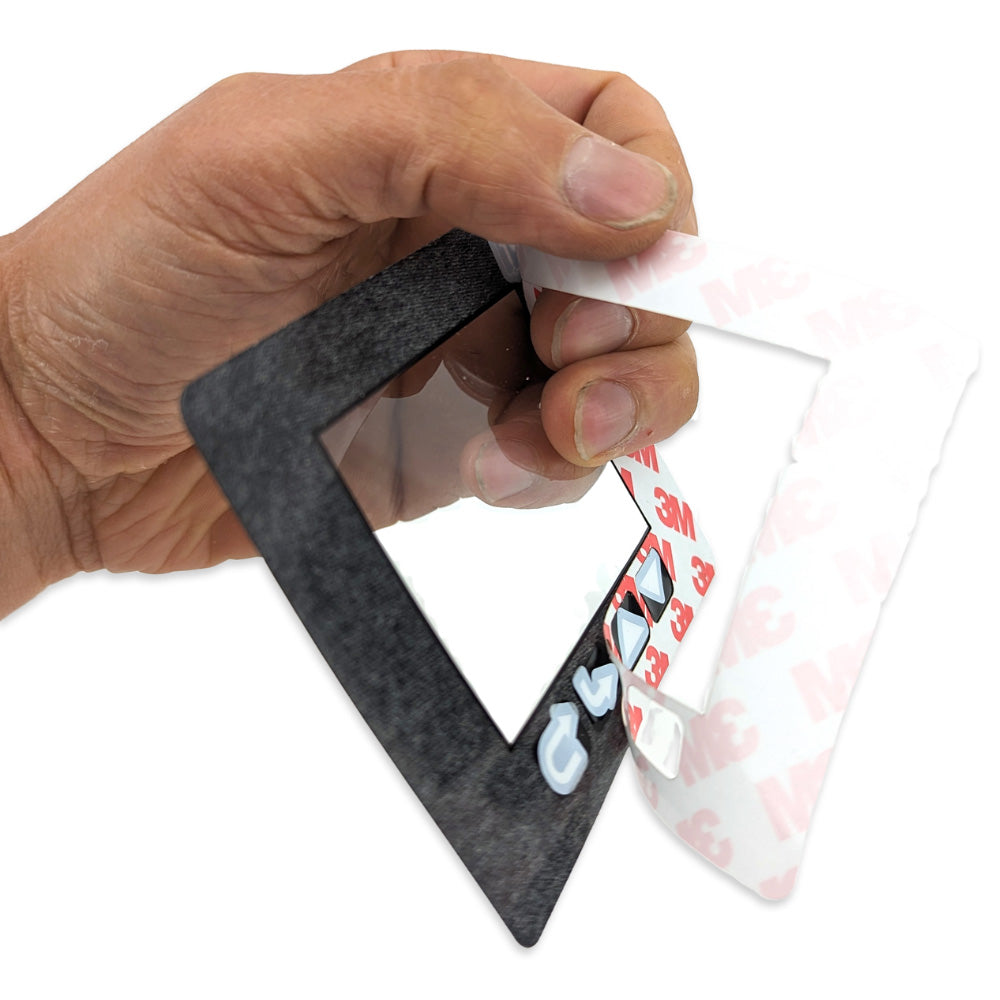 3M Adhesive backing is easy to remove.