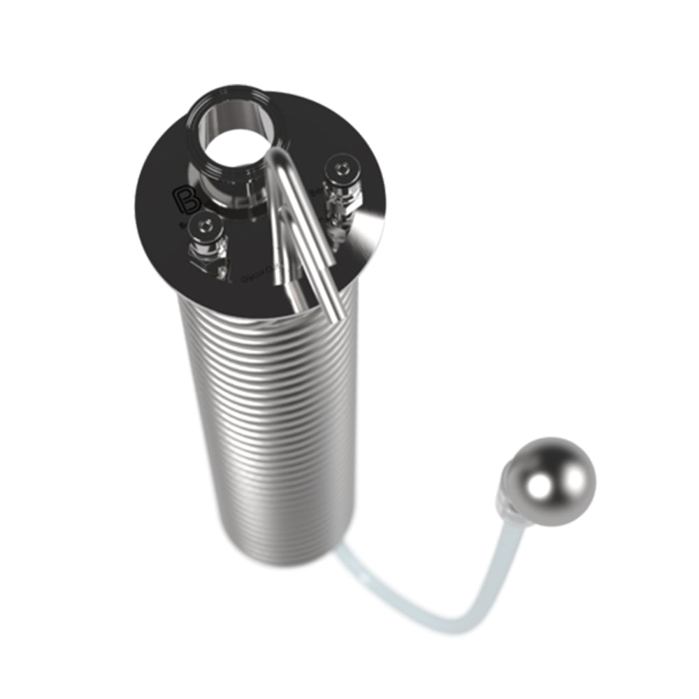 Upgrade your standard model X-series conical with the ultimate in-solution chilling coil.