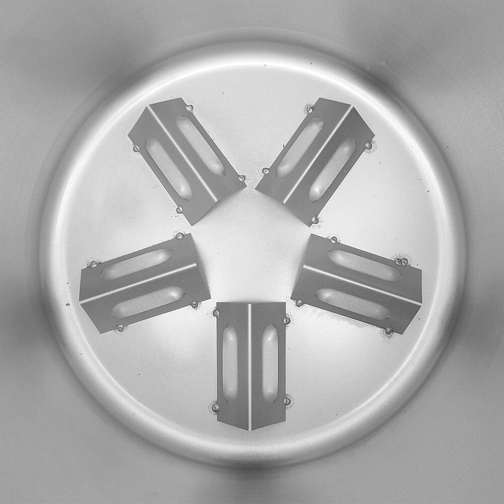 Close up of bottom ventilation for extreme air flow.