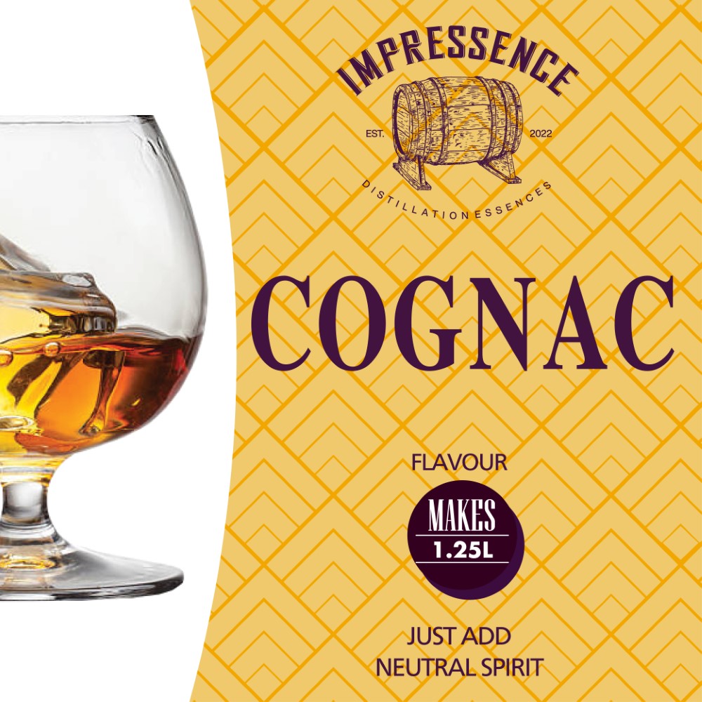 This makes 1.25L of delicious French XO Styled Cognac. It boasts of fresh peach and plums to more distinguished aromas of concentrated prunes, figs, and dried apricots.