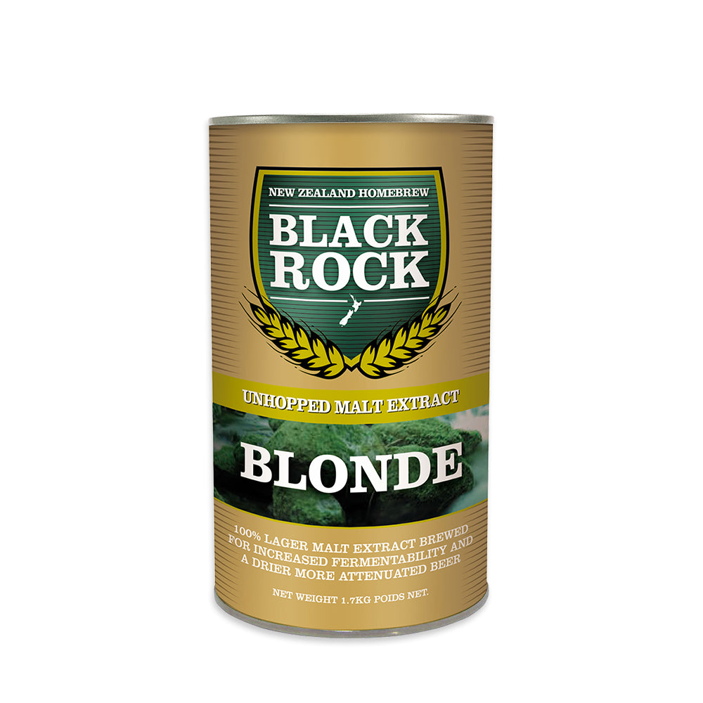 Black Rock Unhopped Blond Malt Extract. Perfect for dry, crisp lagers and blonde ales.