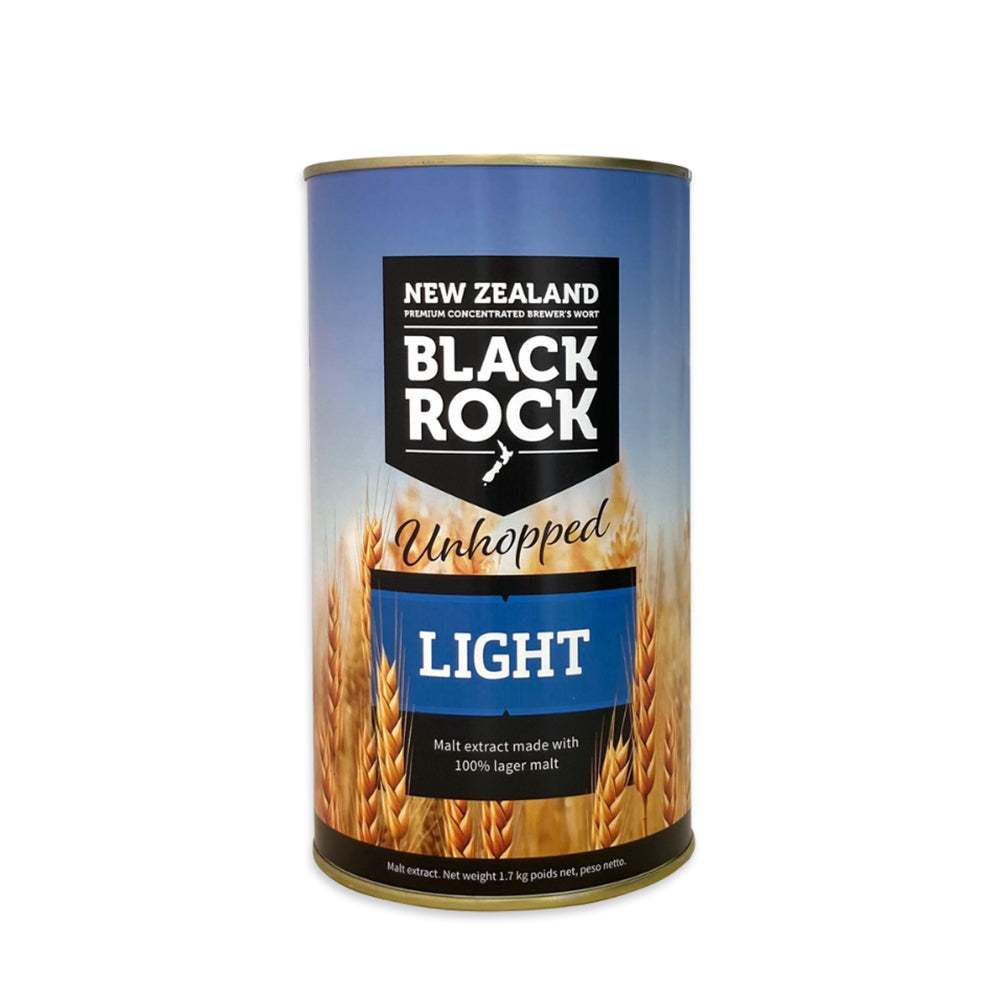 1.7kg tin of unhopped light liquid malt extract for light in colour and smooth in flavour pale ales, lagers and pilsners.