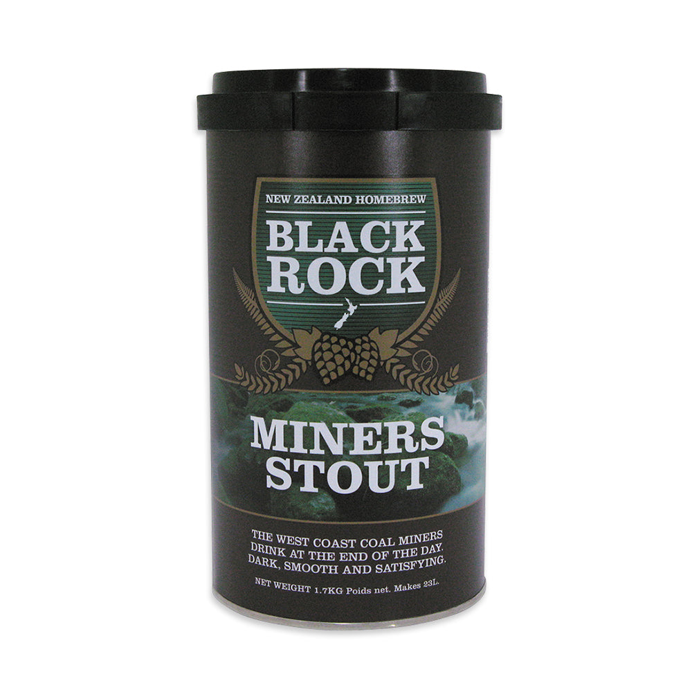 Black Rock Miners Stout Liquid Malt Extract Home Brew Beer Kit. A rich, dark, smooth Stout.