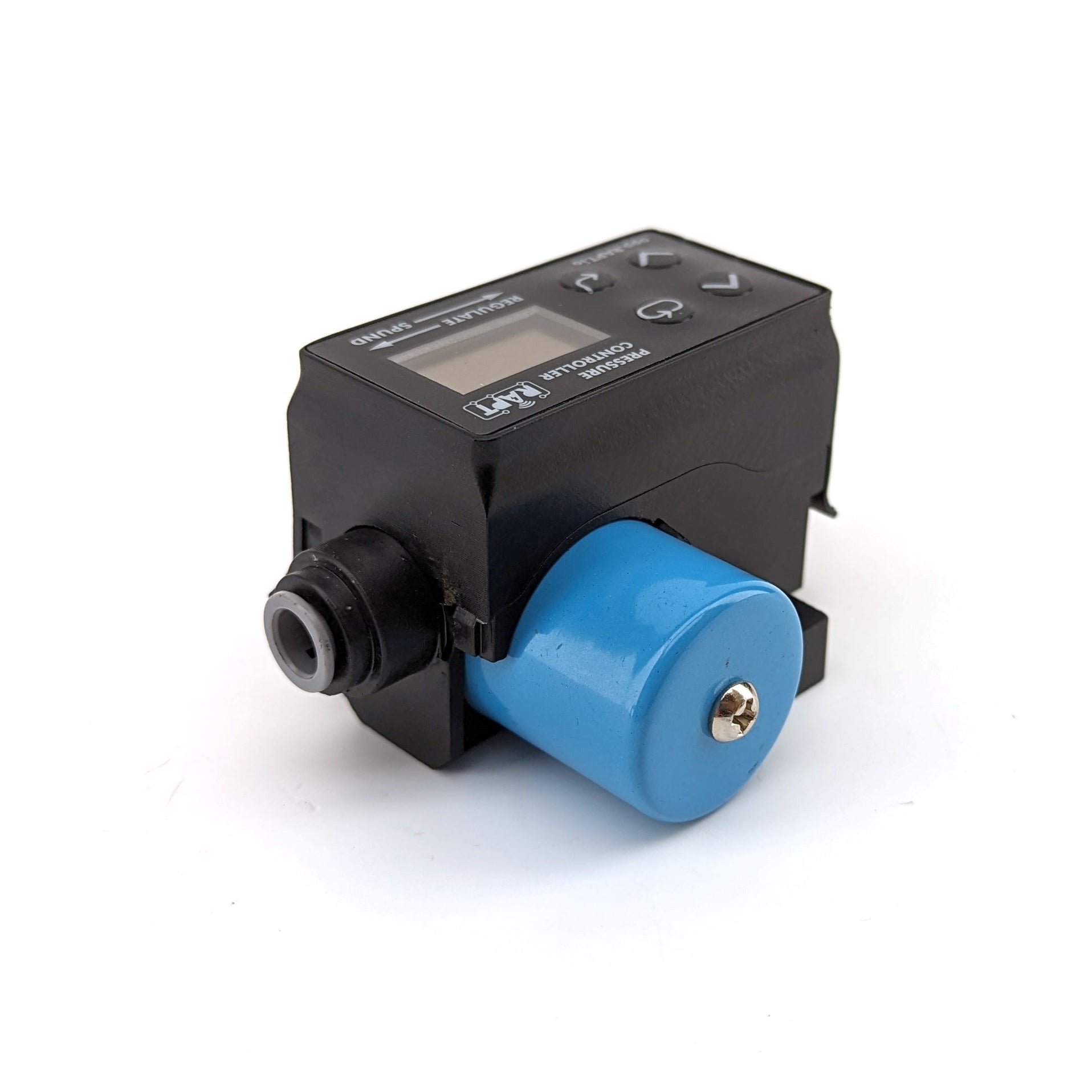 Digital spunding & regulator device for fermentation control, pneumatics, or other pressure control.