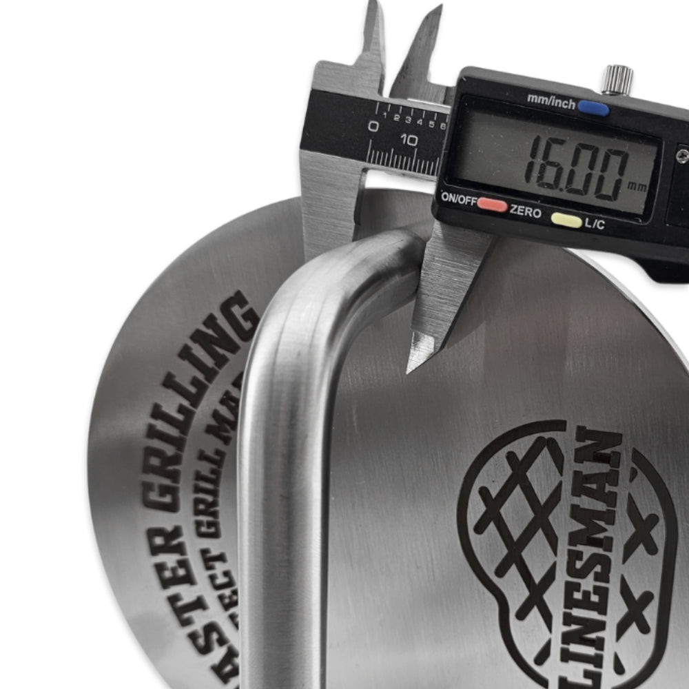 The perfect gift for those who love to cook meats and vegetables on the BBQ. Get perfectly even sear lines when you use the Heavy Duty Lines Man Grilling Weight.