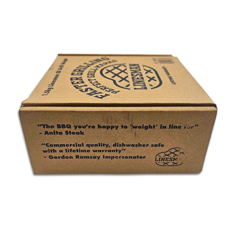 The perfect gift for those who love to cook meats and vegetables on the BBQ. Get perfectly even sear lines when you use the Heavy Duty Lines Man Grilling Weight.
