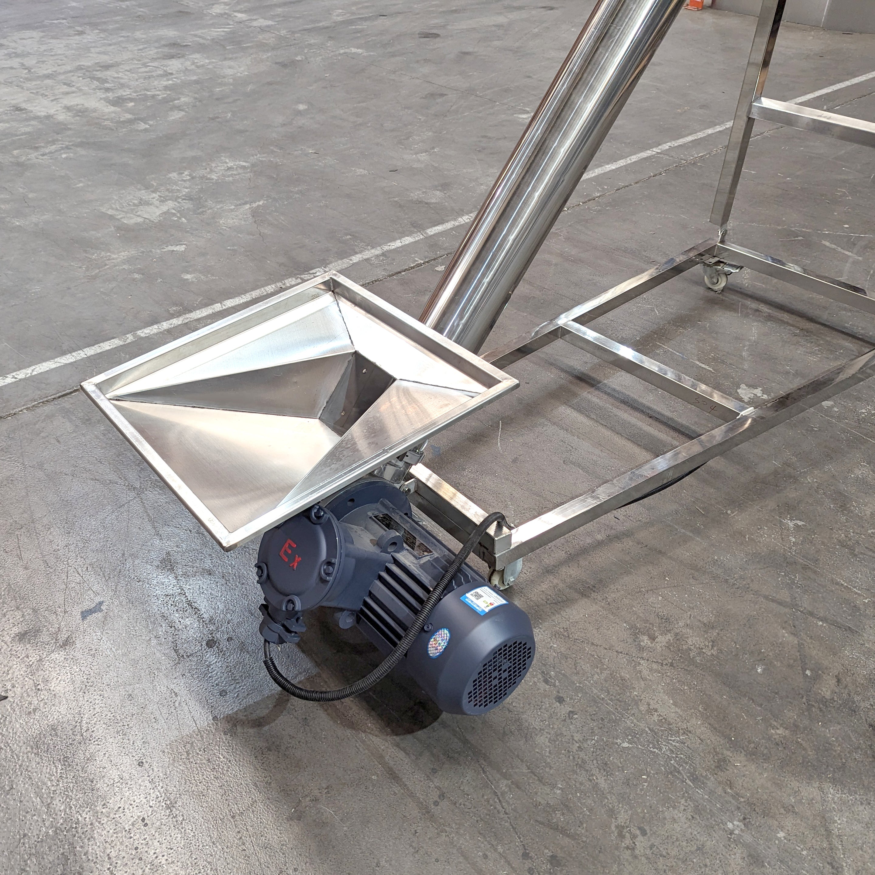 Commercial Grain Mill Auger for Microbreweries or Home Brew Stores