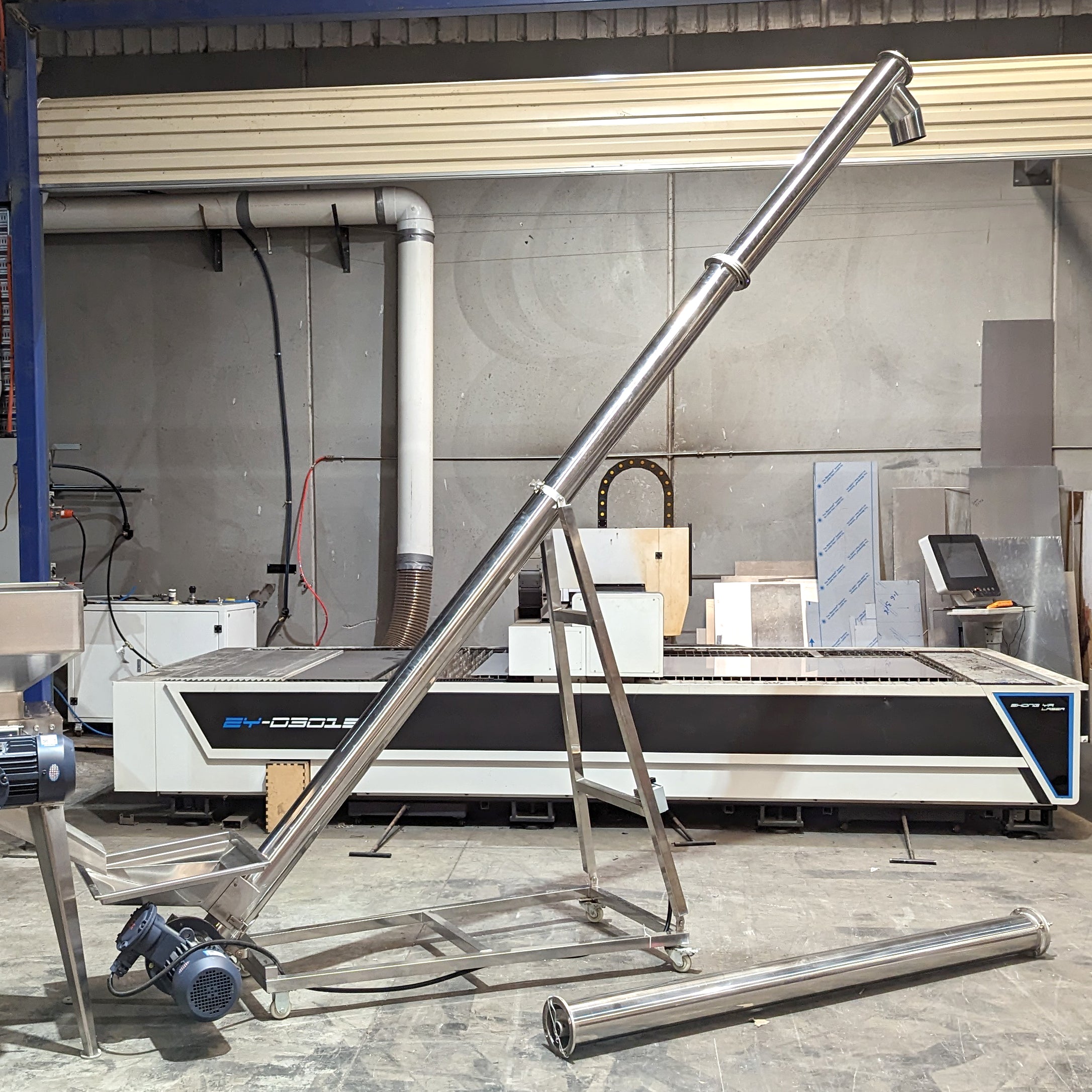 Commercial Grain Mill Auger for Microbreweries or Home Brew Stores