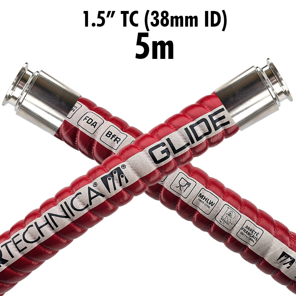At 5m, this hose is much easier to lift and drag safely across wet warehouse floors due to less resistance from tough outer coating. A premium grade low permeation extra flexible suction and delivery hose suitable for beer wine and spirits.