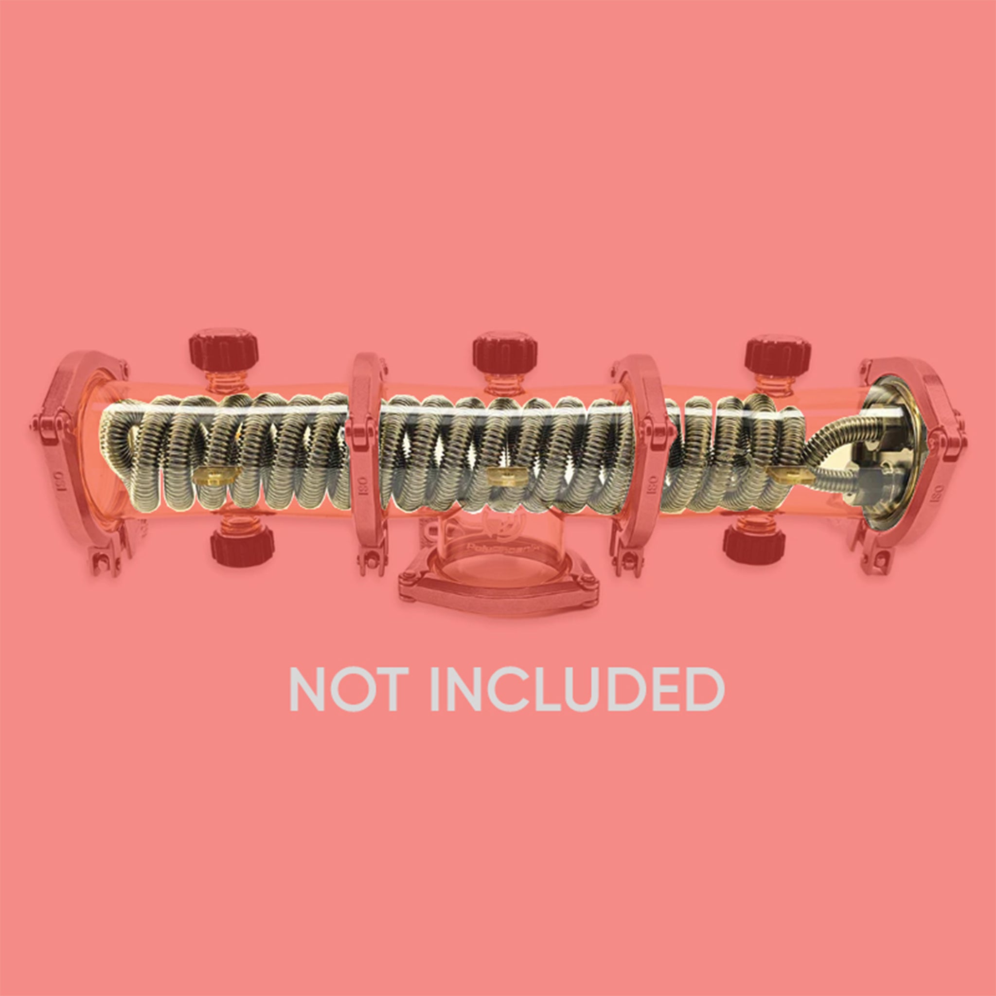 Polyphoenix 3 Inch TC Corrugated Stainless steel Condensor - Coil and TC Plate Only - All Fittings are sold separately.