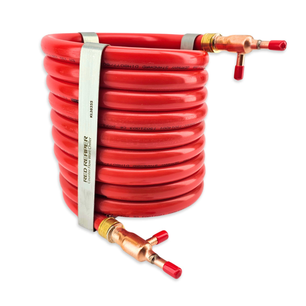 Using the incredibly pressure and temperature resistant style of hosing used widely inplace of copper in the plumbing industry. Partly due to its flexibility and ease of manufacturing.
