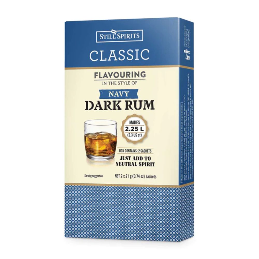 Navy Dark Rum Spirit Flavouring - makes 2.25 of sweet and mellow to satisfy a seafarers thirst.