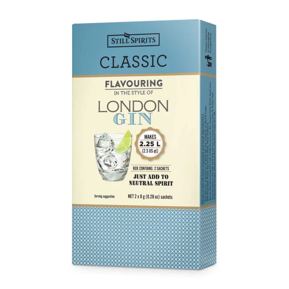 Lonon Dry Gin Spirit Flavouring - makes 2.25 of delicately balanced gin with juniper spice notes.