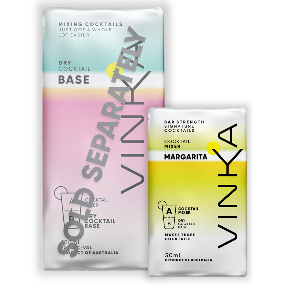 Dry Cocktail Base Sold Separately. Try out the Margarita Mixer from VINKA.