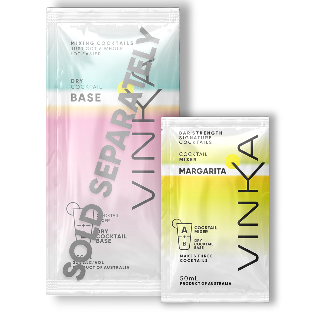Dry Cocktail Base Sold Separately. Try out the Margarita Mixer from VINKA.