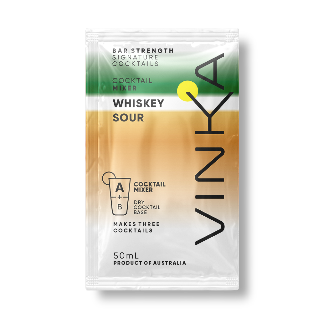 How to make a whiskey Sour? 50mL Whiskey Sour VINKA Cocktail Mixer.