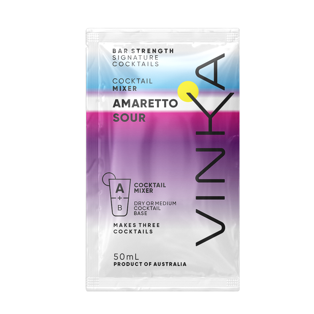 How to make an Amaretto Sour with VINKA Cocktail Kits?