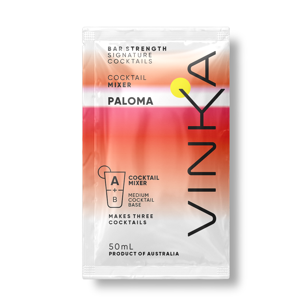 How to make a grapefruit tequila Paloma cocktail using VINKA Mixers
