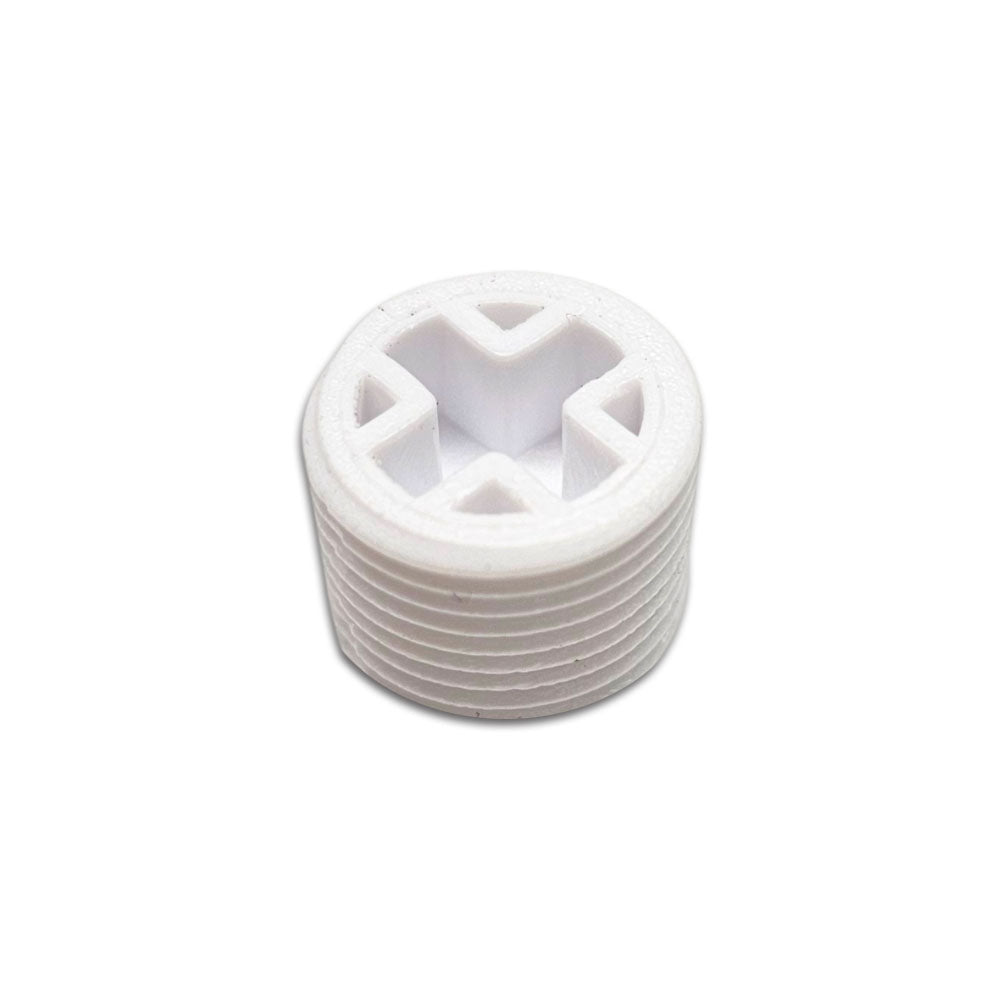 Simply use a Phillips Head Screw driver to adjust the pressure of your inline regulator or BlowTie. Completely sunken and recessed into the fitting to make it a super low profile that can't be knocked or break apart.