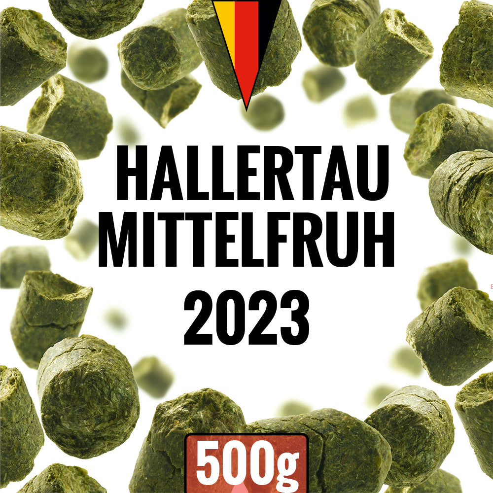 Hallertau Mittelfruh - (500g Pellet Hop) - Graphic