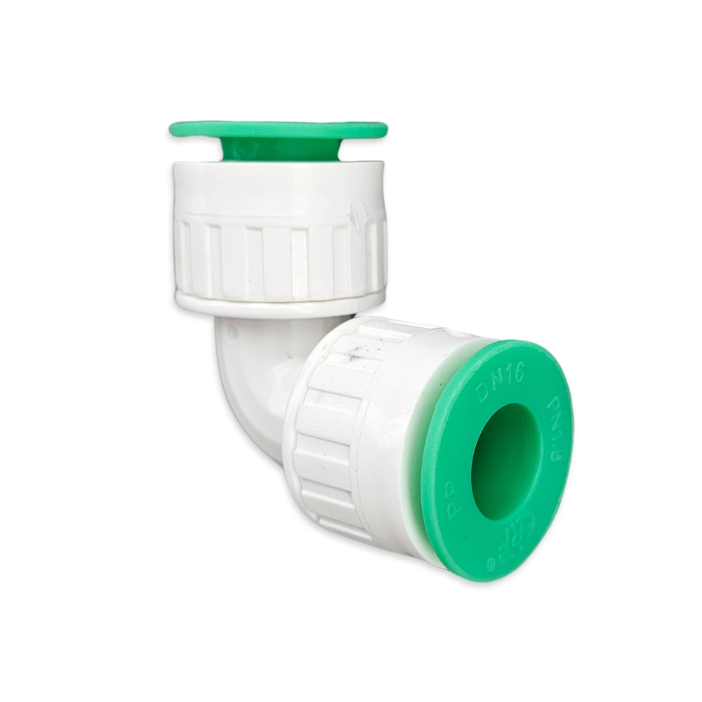 16mm Push In Elbow - (PN1.6) Irrigation / Pneumatic PPR