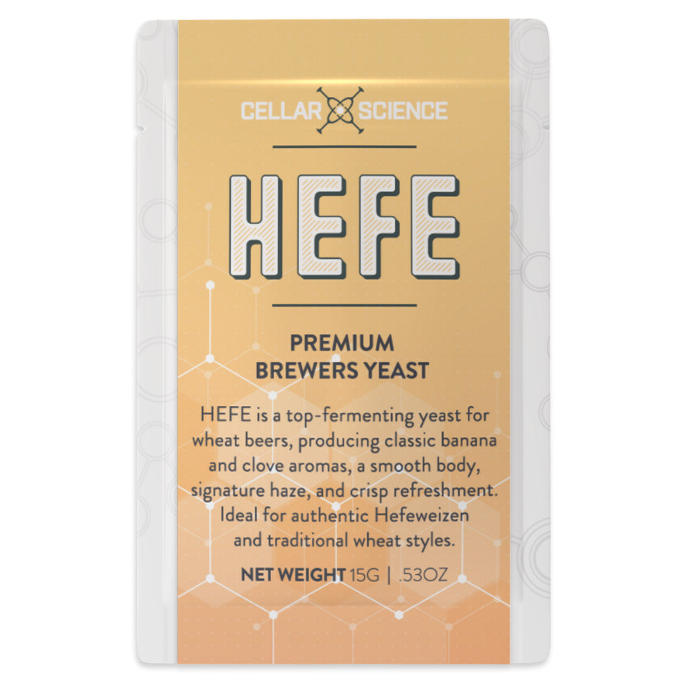 CellarScience Hefe 15g Homebrew Sachet - Produces authentic Hefeweizen with classic banana and clove aromas with the signature haze.