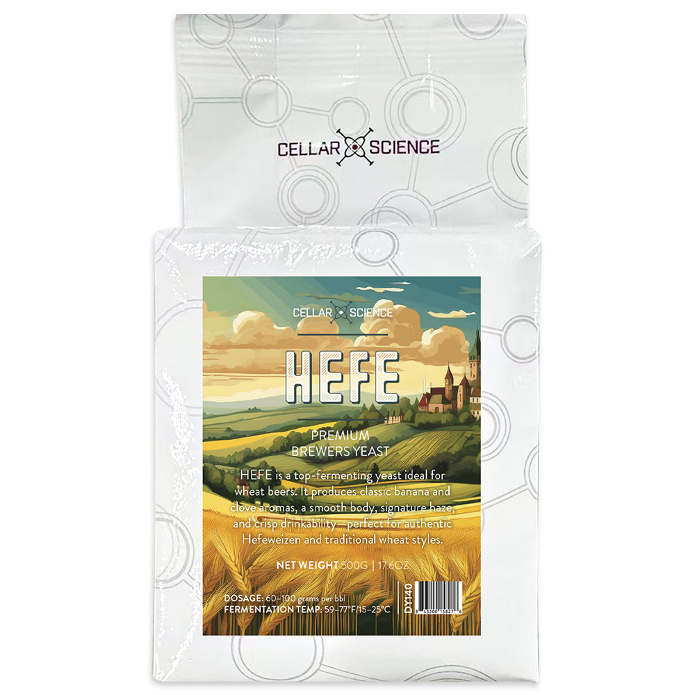 Produces bright refreshing wheat beer with pronounced banana notes on the low temperature scale. Subtle Clove on the high temperature end.