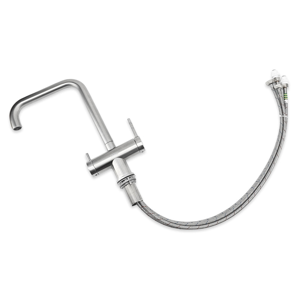 Benchy 4 in 1 Kitchen Mixer Tap (Hot-Cold-Chilled-Sparking) - Stainless Steel