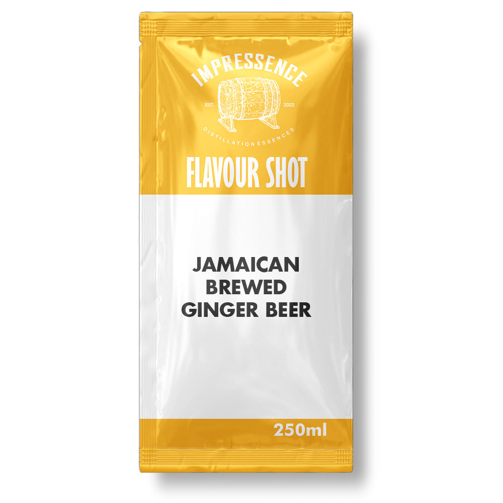 Honoring authentic Jamaican brewing techniques, this hazy ginger beer boasts a unique crisp yet bold and spicy ginger taste. One flavour shot makes 3.17L.