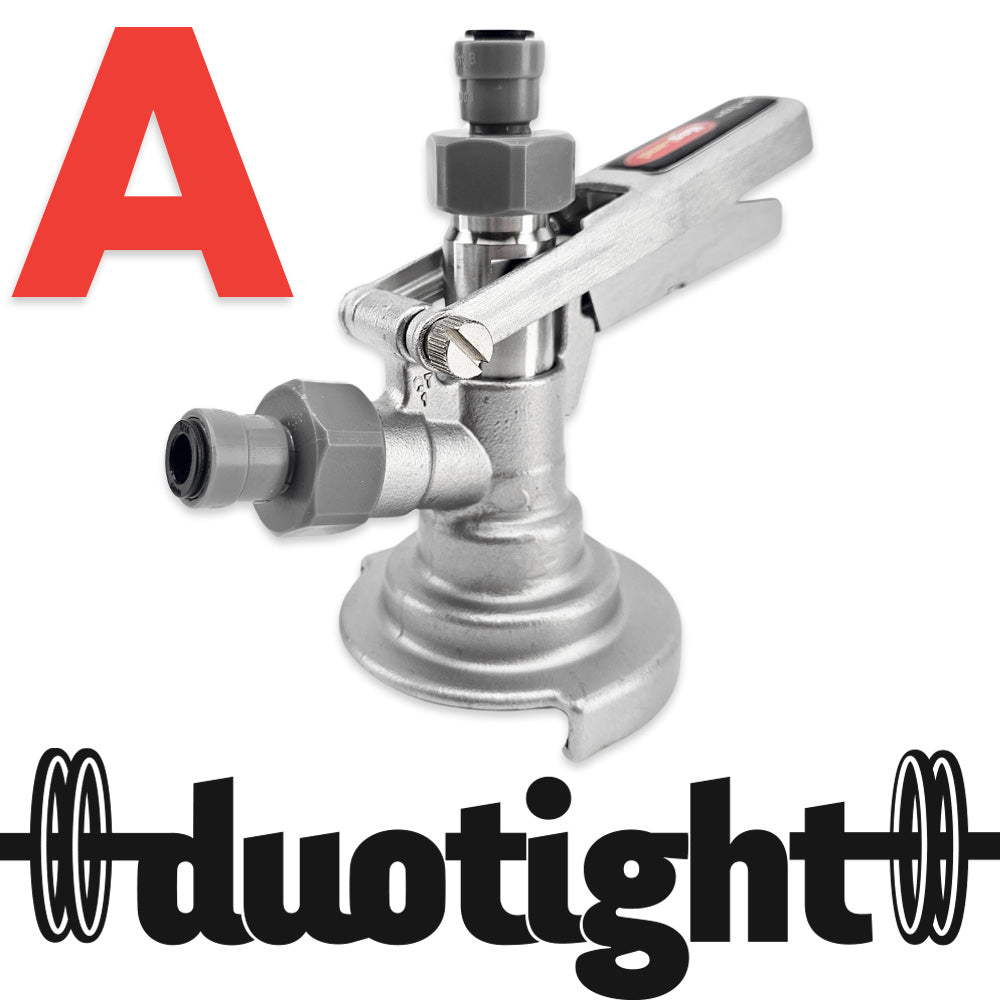 Commonly referred to as the "Slide On Coupler" or "German Slider" now with 8mm duotight push in fittings for a faster simpler connection. Suitable for attaching Tooheys, Coopers, XXXX and most Craft Breweries kegs.