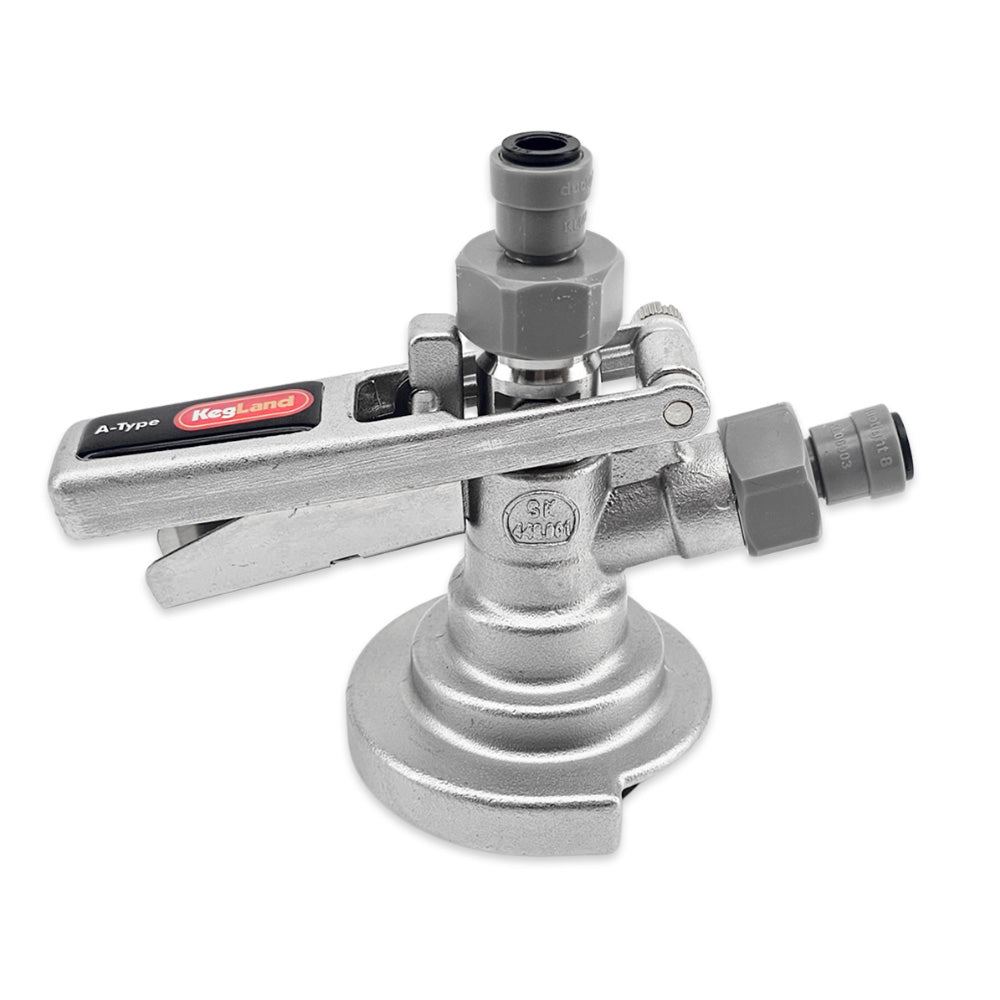 Commonly referred to as the "Slide On Coupler" or "German Slider" now with 8mm duotight push in fittings for a faster simpler connection. Suitable for attaching Tooheys, Coopers, XXXX and most Craft Breweries kegs.