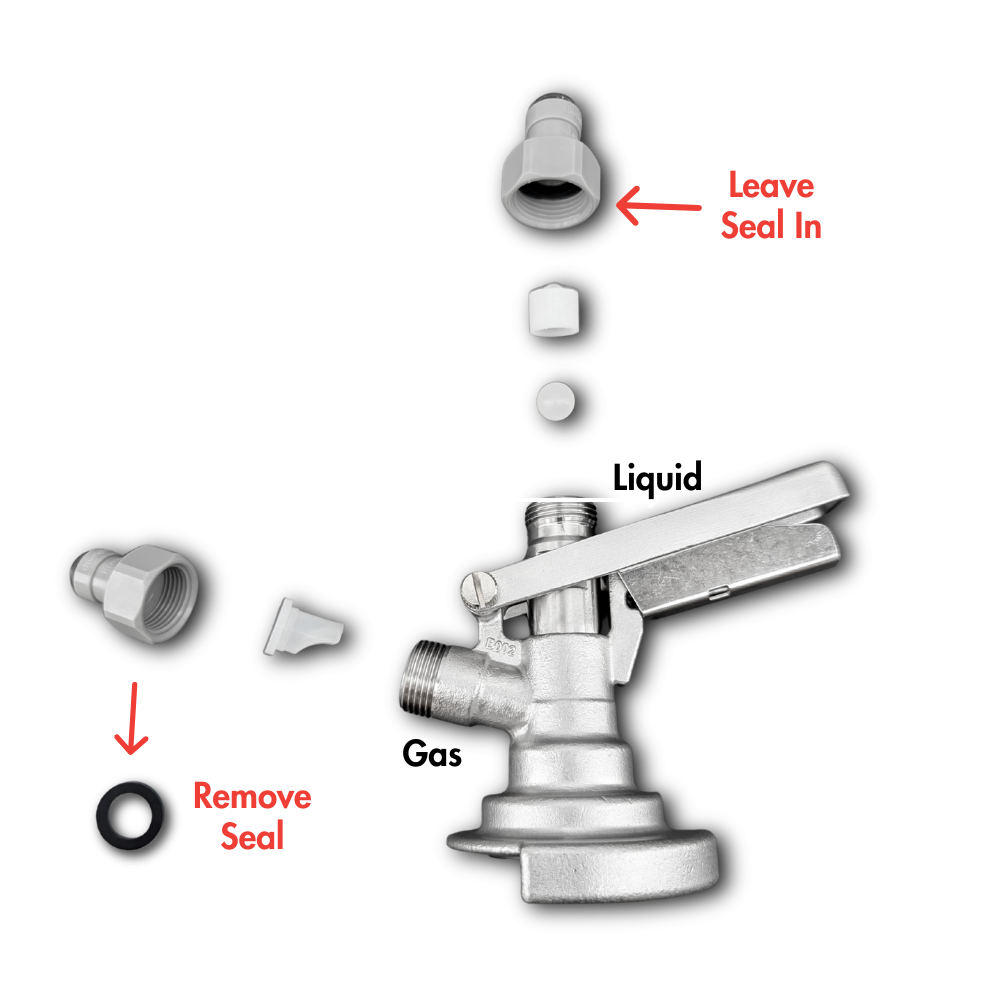 A-Type Keg Coupler All-SS with 8mm duotight Push-Fit