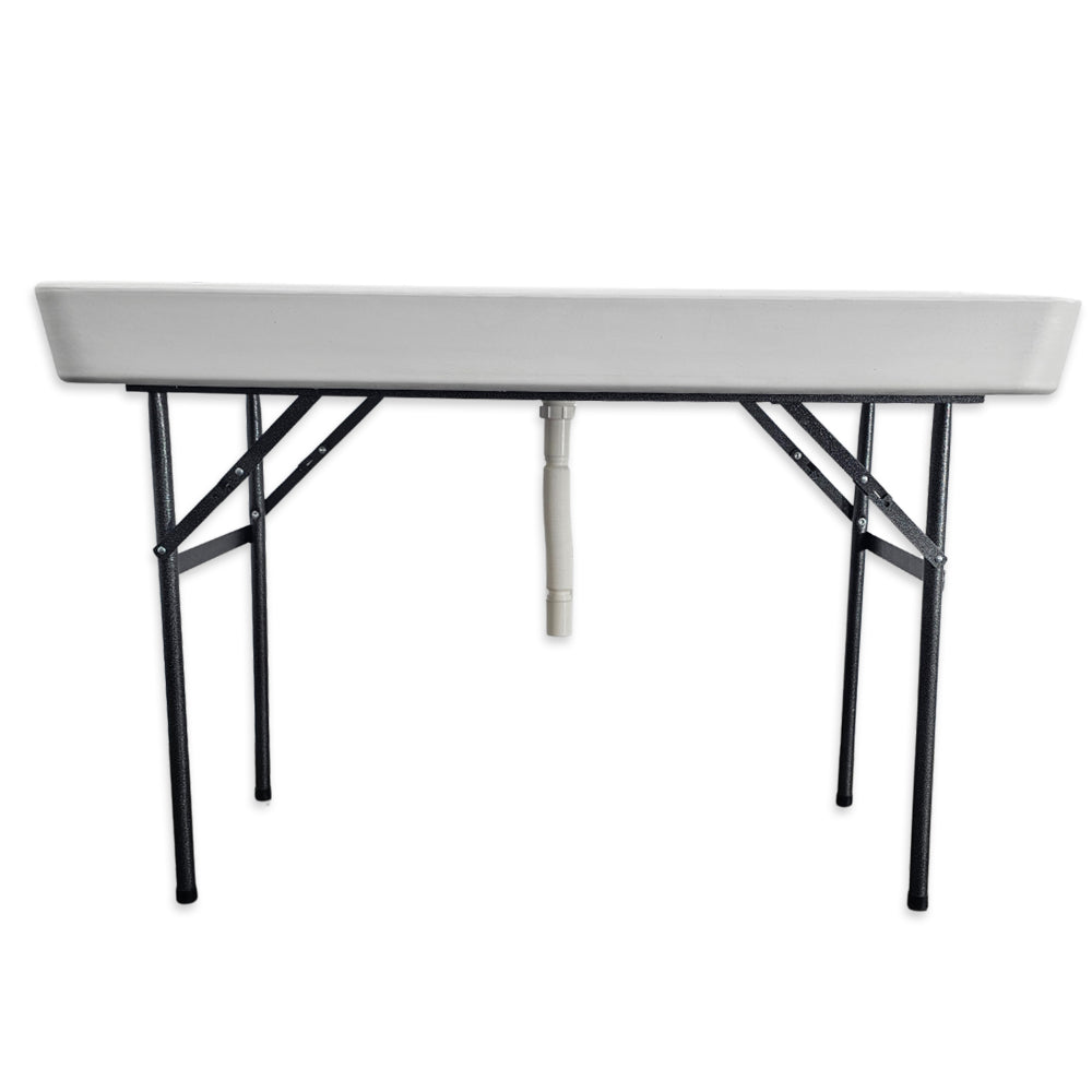 Folding Ice Buffet Table Plastic Trestle / Open Beverage Cooler
