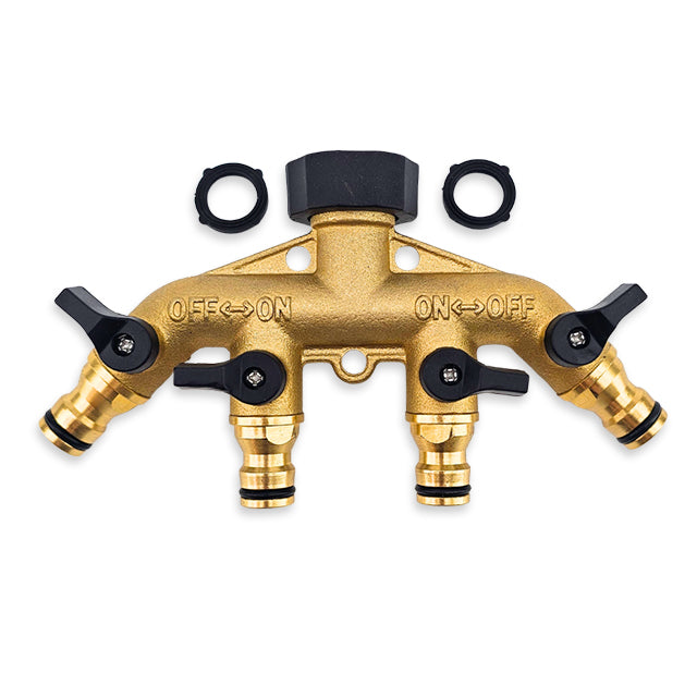 Prefitted with 12mm Garden Hose Fittings, you simply will not find it cheaper in brass at Bunnings! Loose nut with two extra seals for shorter threads.