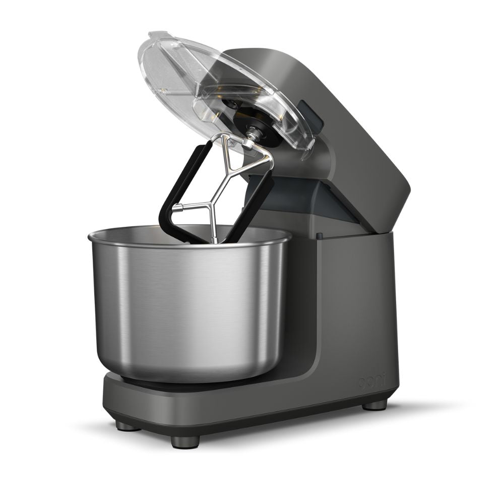 Ooni Halo Pro Spiral Mixer Charcoal Grey Colour with included flexible beater