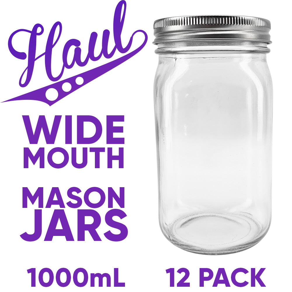 These 1000mL (quart) jars are designed to provide an easy and reliable way to store your bulk preserves of fruit and taller vegetables like asparagus and carrots.
